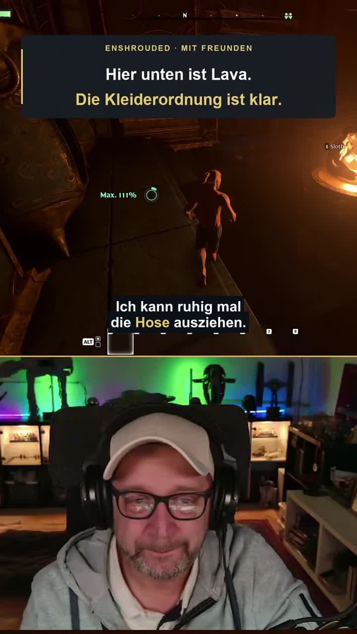 Enshrouded Bei Lava darf die Hose runter