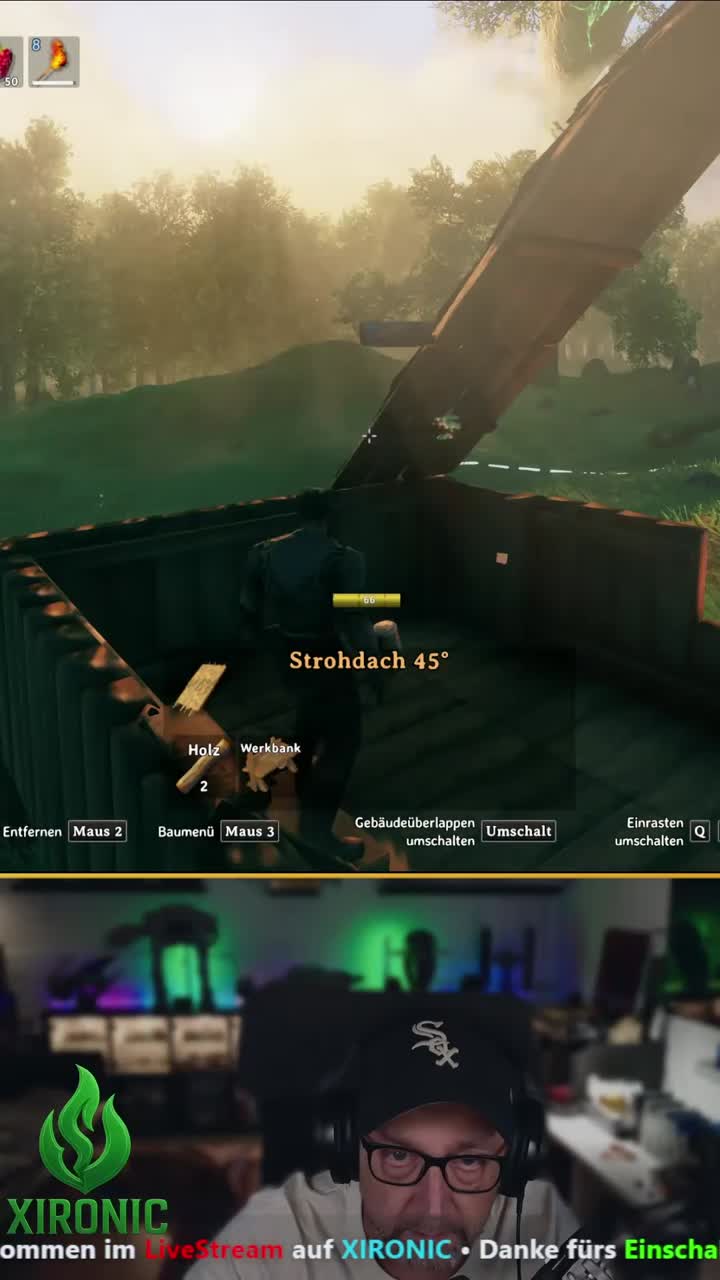 Valheim Er versucht zu bauen ..